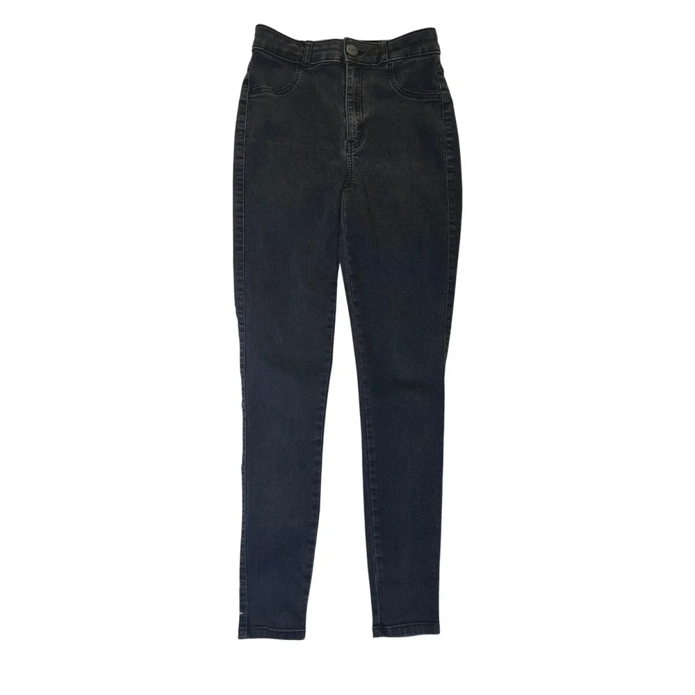 FIT JEANS Black‎ Wash High Rise Skinny Jeans Women's Size Small